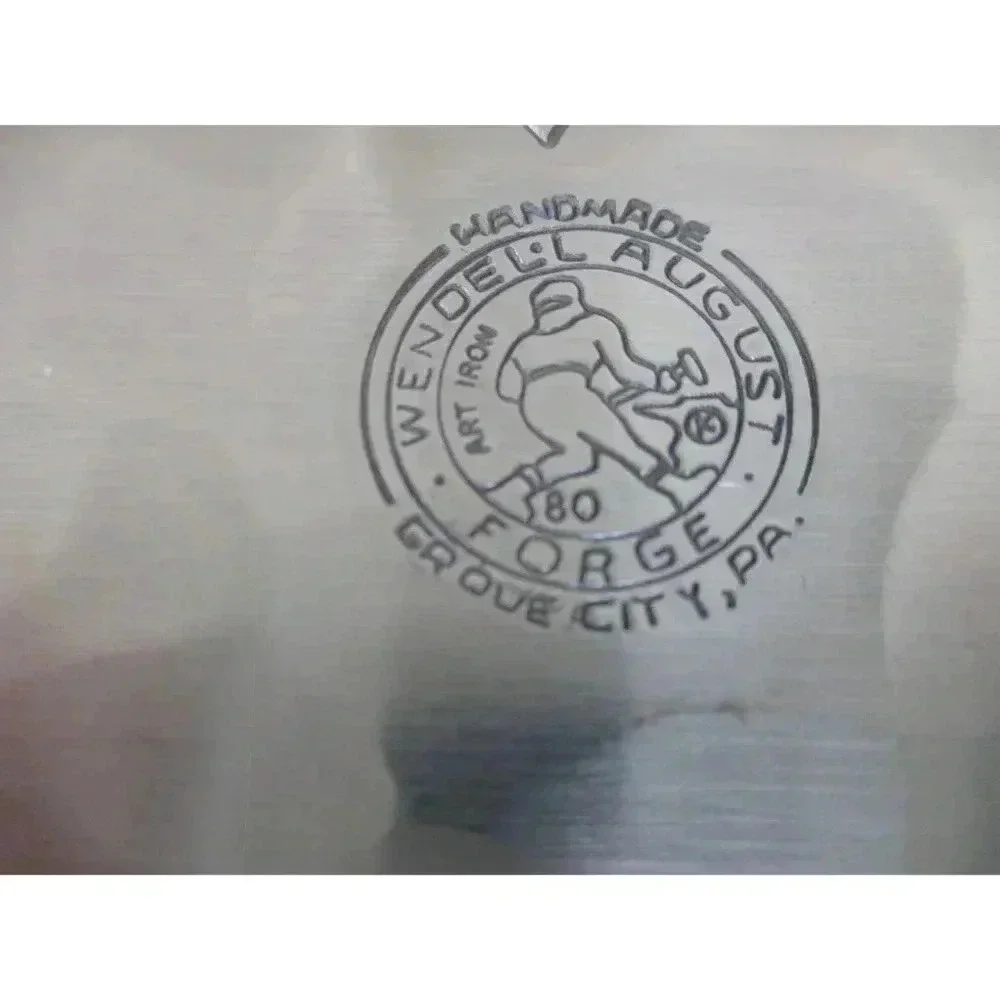WENDELL AUGUST FORGE Aluminum Dish Handmade Duck Motif Coaster Hand Forged metal